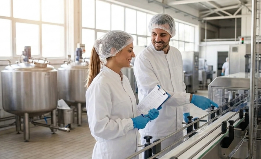Maintaining strict sanitary standards in food production facilities through professional industrial cleaning by CPG.
